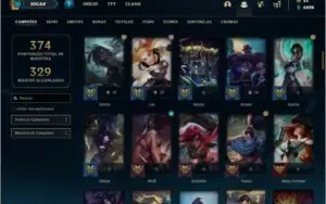 Conta ouro 1 com 102 champs e 100 skins ( MAIN SUPORTE )