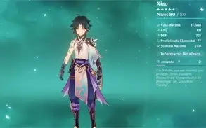 CONTA GENSHIN IMPACT KAZUHA, HUTAO, XIAO E OUTROS 5* (AR55)