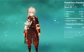 CONTA GENSHIN IMPACT KAZUHA, HUTAO, XIAO E OUTROS 5* (AR55)