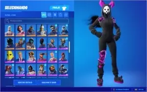 Conta Fortnite, 142 skins da temporada 1 com salve o mundo