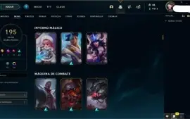 Conta Smurf com +195 Skins