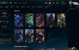 Conta Smurf com +195 Skins