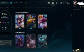 Conta Smurf com +195 Skins