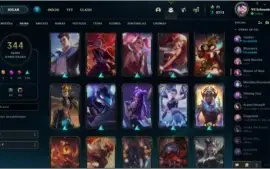 Conta com skins e diversos