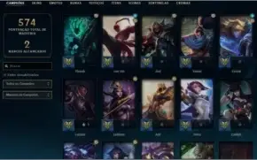 Conta com skins e diversos