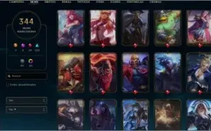 Conta com skins e diversos
