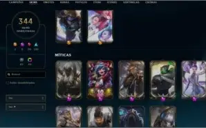 Conta com skins e diversos