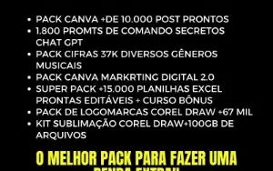 Super Pack +900 Mil Arquivos Editáveis, Atualização Mensal
