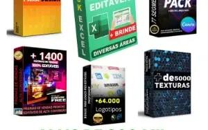 Super Pack +900 Mil Arquivos Editáveis, Atualização Mensal