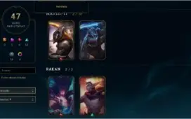 conta lol lv 314 132 campeões 47 skins