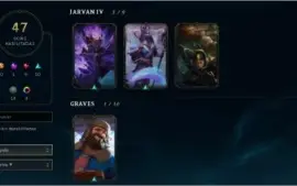 conta lol lv 314 132 campeões 47 skins