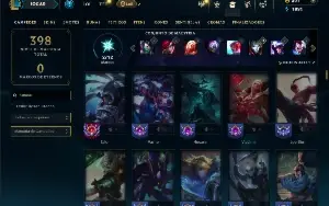 Platina 4 com 150 Champs e 46 Skins ( JG / MID )