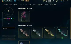 Platina 4 com 150 Champs e 46 Skins ( JG / MID )
