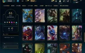Platina 4 com 150 Champs e 46 Skins ( JG / MID )