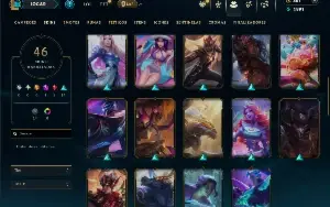Platina 4 com 150 Champs e 46 Skins ( JG / MID )
