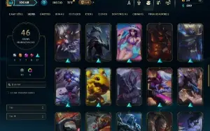 Bronze 4 com 140 Champs e 45 Skins + 1850 RP