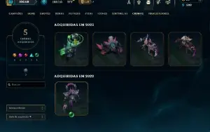 Bronze 4 com 140 Champs e 45 Skins + 1850 RP