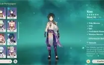 CONTA GENSHIN IMPACT AR55 XIAO KAZUHA BAAL ZHON GANYU HUTAO+