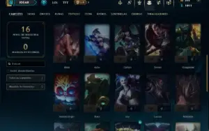 Prata 1 com 35 Champs e 7 Skins