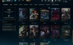 Prata 1 com 35 Champs e 7 Skins