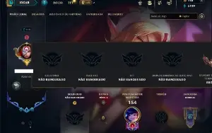 Unranked com 60 Champs e 24 Skins ( JG / ADC / TOP )
