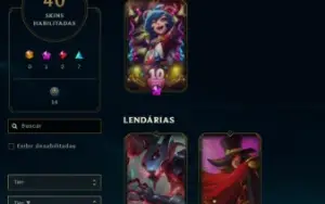 LOL - Full Acesso - LVL 96 - 101 Champions - 40 Skins