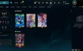 Conta Lol 207 skins all champs lvl 502