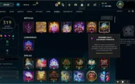 Conta Lol 207 skins all champs lvl 502
