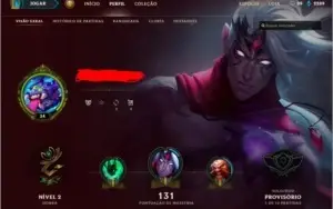 Conta League of Legends Unranked 105 Champs, 51 Skins