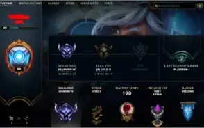 contas de league of legends platina