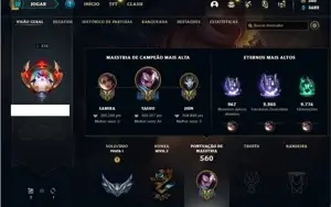 Conta prata 1 com TODOS os champs e 71 Skins (500k de Yasuo)