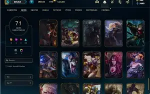 Conta prata 1 com TODOS os champs e 71 Skins (500k de Yasuo)