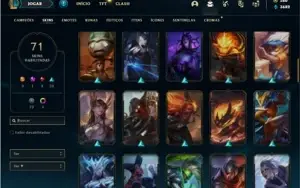 Conta prata 1 com TODOS os champs e 71 Skins (500k de Yasuo)