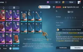 Conta Solo Leveling Arise - 10 SSR