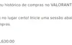 Conta Valorant 630 reais gasto - amuleto de imortal