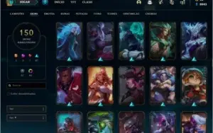 Vendo conta lol , level 375, dono original, 150 skin