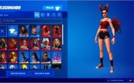 CONTA FORTNITE 45 SKINS,PASSES MIDAS,MARVEL E OUTROS LVL 161