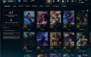 Platina 3 com 51 Champs e 17 Skins +2 Fragmentos