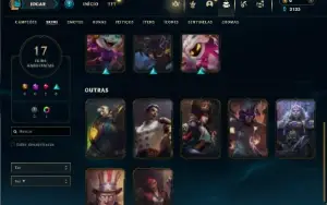 Platina 3 com 51 Champs e 17 Skins +2 Fragmentos
