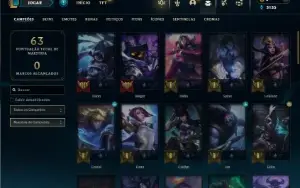 Platina 3 com 51 Champs e 17 Skins +2 Fragmentos