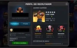 Conta Marvel Torneio de Campeões