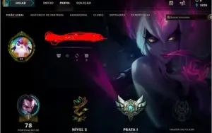 vendo conta de lol prata 1
