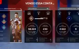 Conta Apex Legends - Com insígnias 4K / 20 BOMB