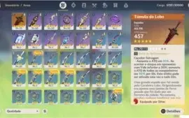 Genshin Impact - Diluc + Venti Rank 35 Bem Evoluida