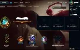 Conta LoL lvl 39