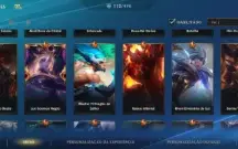 Conta de Wild Rift com 112 skins e quase todos os passes.