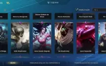 Conta de Wild Rift com 112 skins e quase todos os passes.