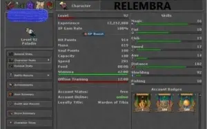 RP LVL 277 CELEBRA - OPTIONAL PVP + MAKERS NA CONTA