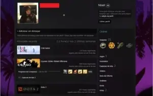 Conta Xerife, 3 Medalhas, Level 46 Steam, Level 16 GC