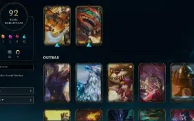 CONTA LOL- LVL 164 - 165 Champions - 92 Skins - FULL ACESSO